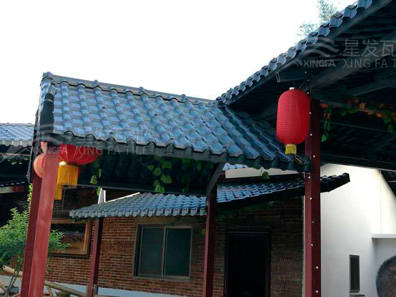 園林建筑搭建樹脂瓦涼亭，將景觀與藝術(shù)融合，別具一格！